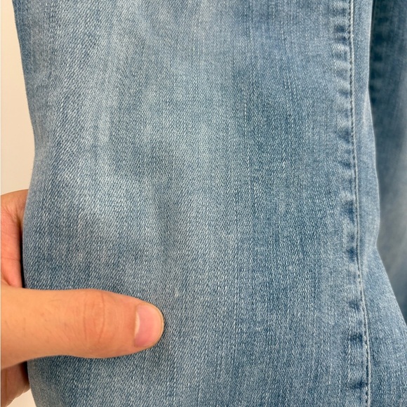 Frame Denim Stretch Cotton Le One Crop Mini Boot Casper Blue Jeans Size 26 - Picture 15 of 15